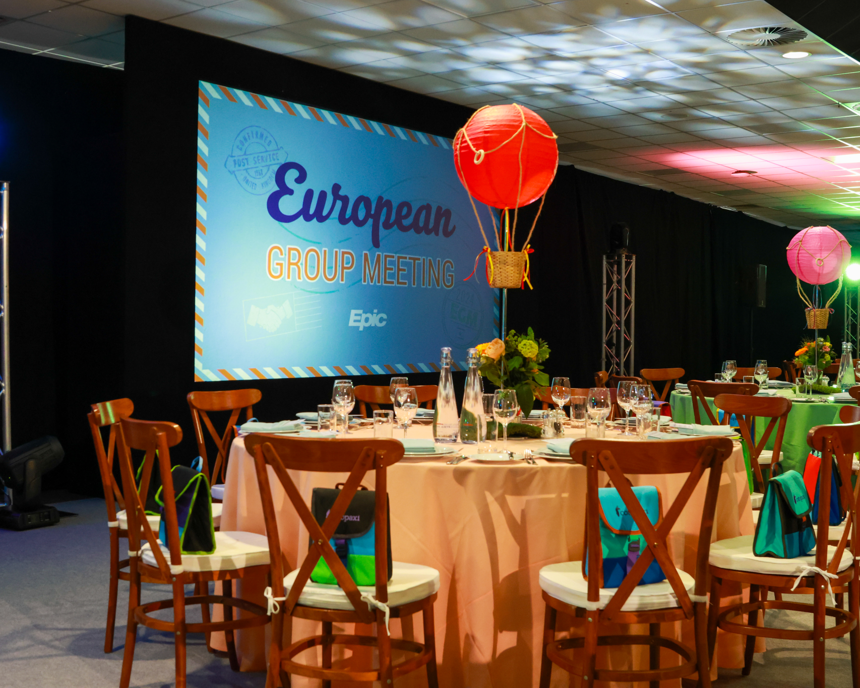 Premier Live AV production for EPIC - screen and video content