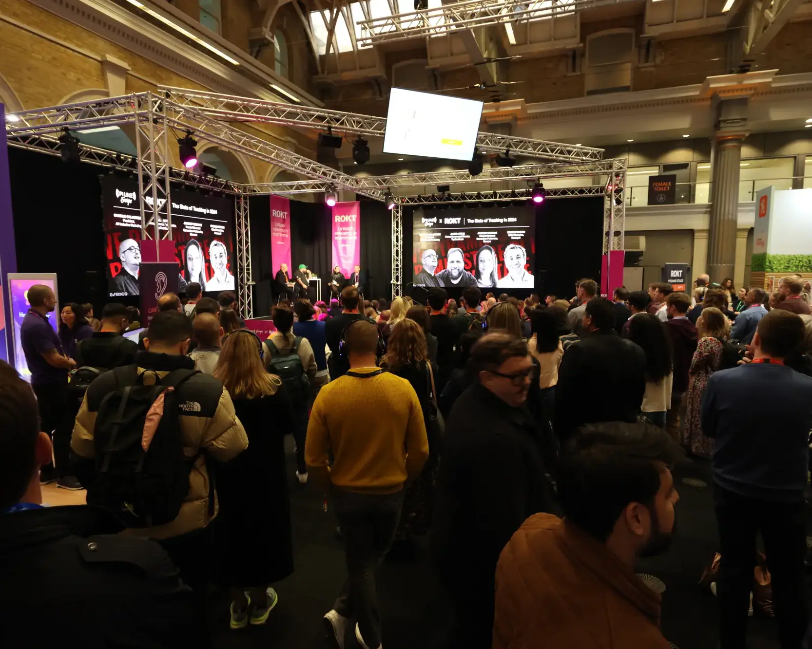 Premier Live AV production for Hello Partner at Old Billingsgate, London - audience view