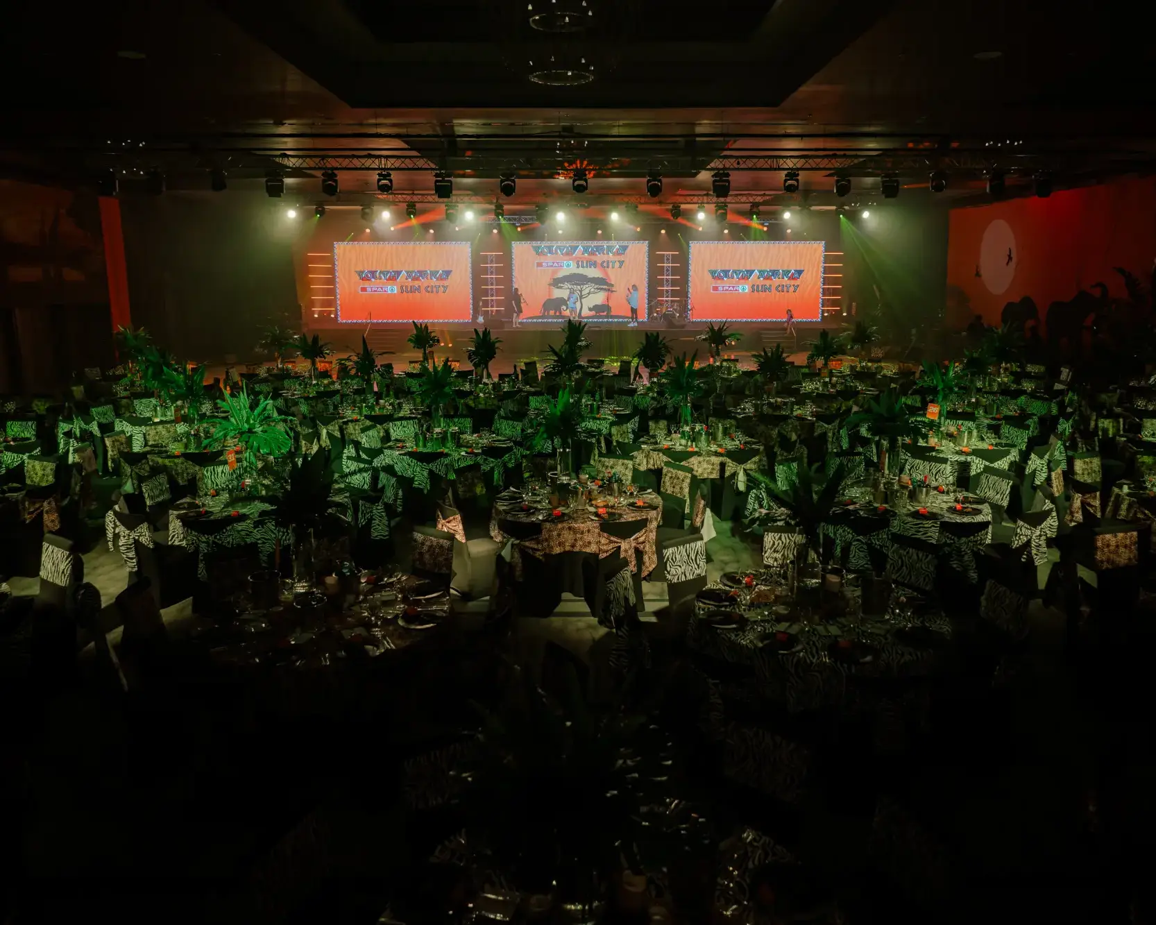 Premier Live AV production for SPAR South Africa at The Palace Resort - audience view