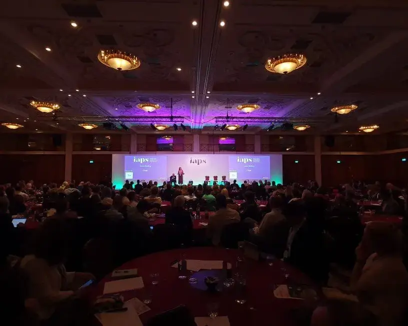 Premier Live AV production for IAPS at Celtic Manor Resort - screen and video content