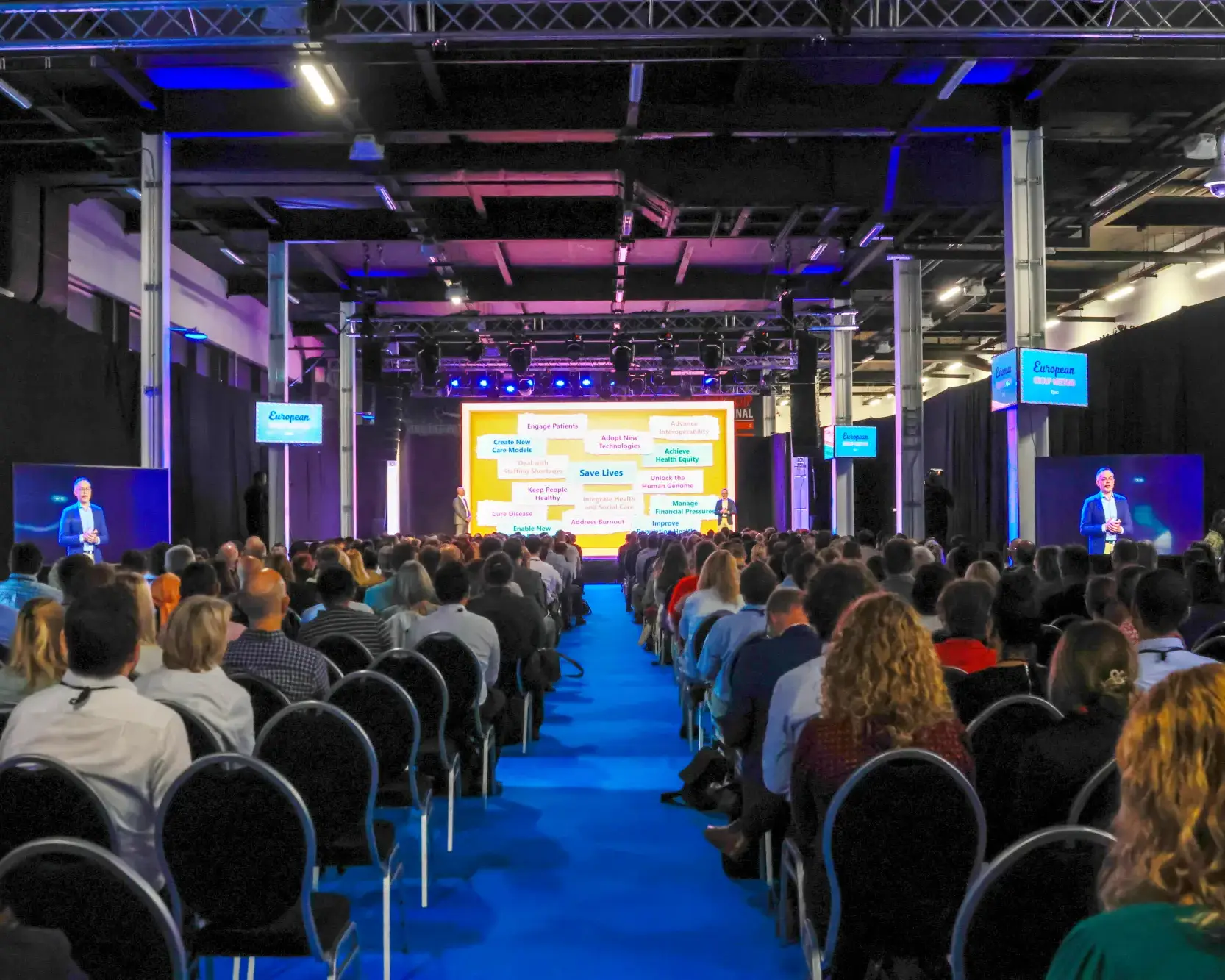 Premier Live AV production for EPIC - stage and set build