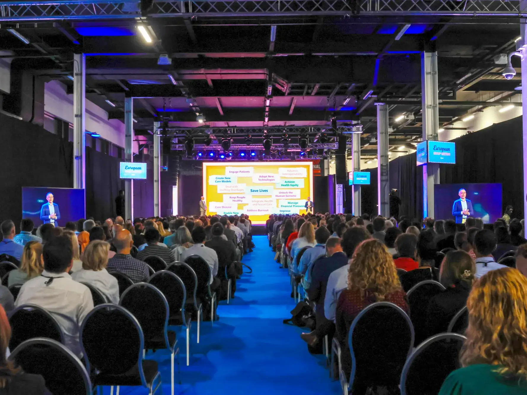 Premier Live AV production for EPIC - stage and set build