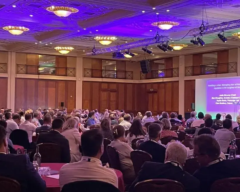 Premier Live AV production for IAPS at Celtic Manor Resort - audience view