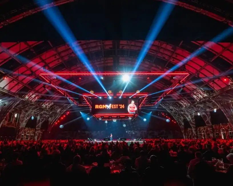 Premier Live AV production for KFC UK&I at Manchester Central - AV control position