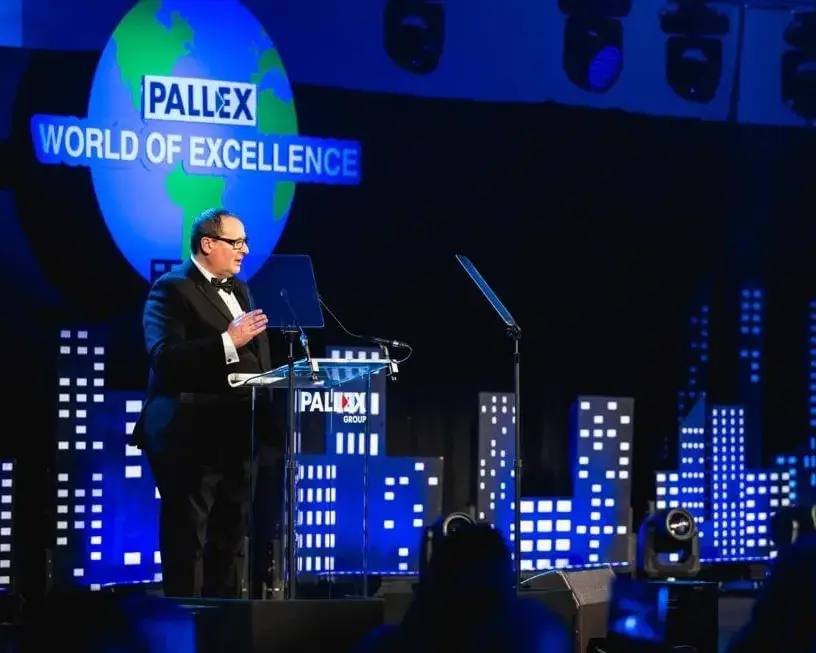 Premier Live AV production for Pall-Ex at Hilton Birmingham Metropole - lighting rig