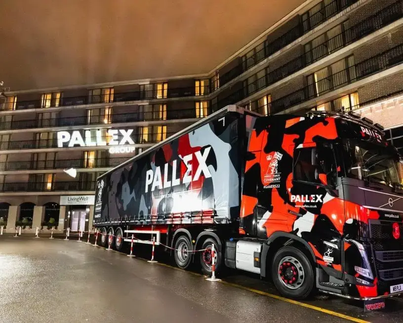 Premier Live AV production for Pall-Ex at Hilton Birmingham Metropole - stage and set build