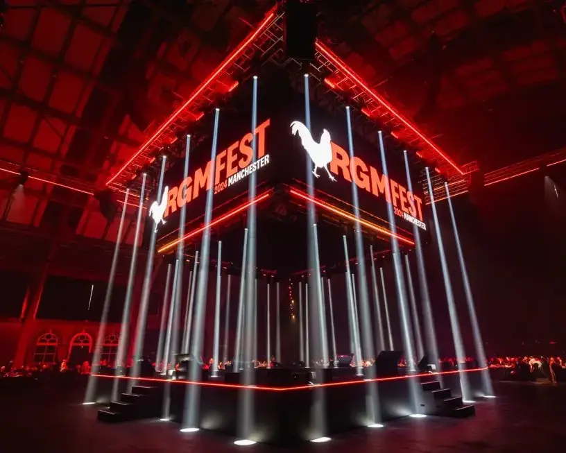 Premier Live AV production for KFC UK&I at Manchester Central - audience view