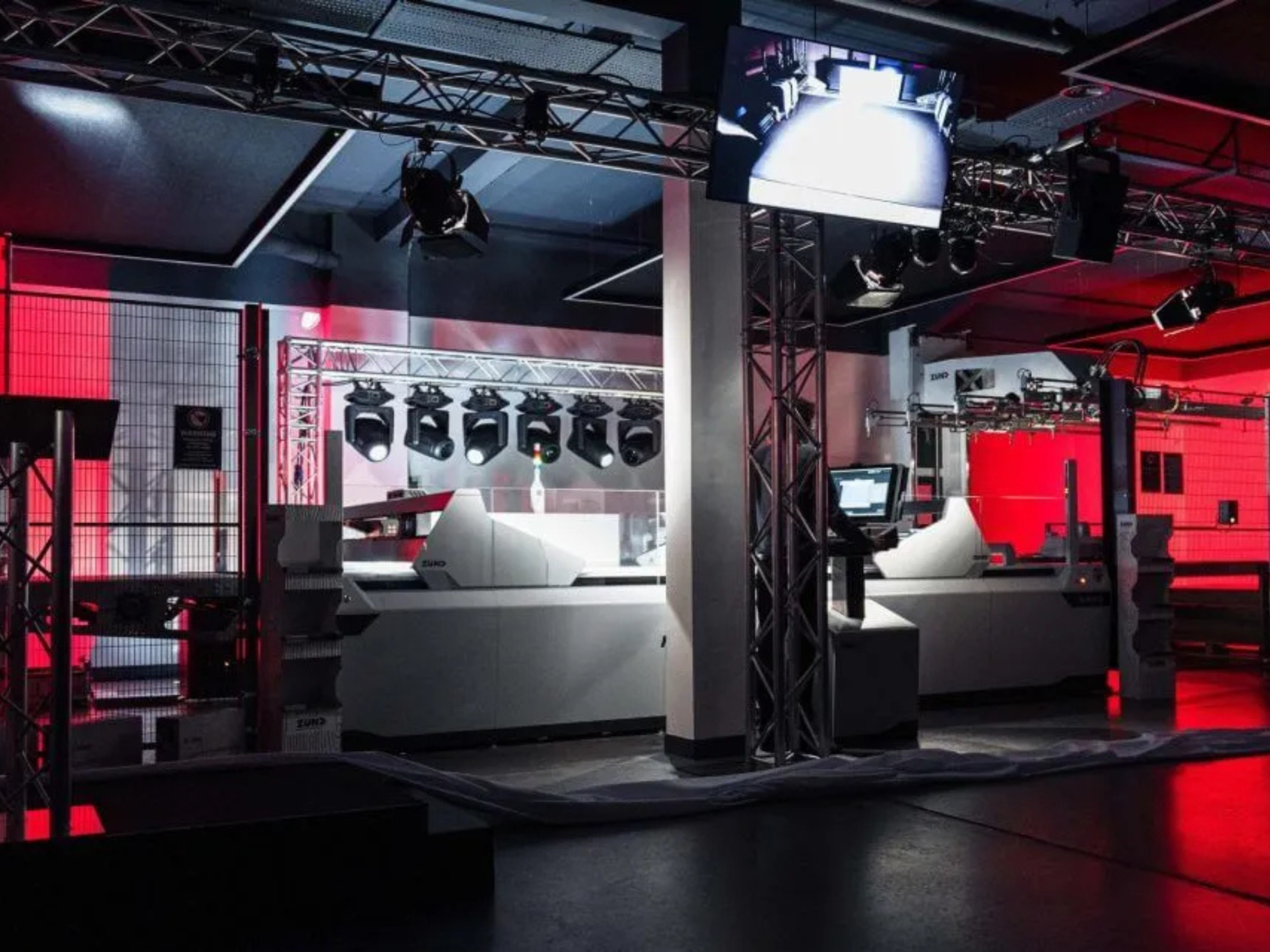 Premier Live AV production for Zund UK - stage and set build