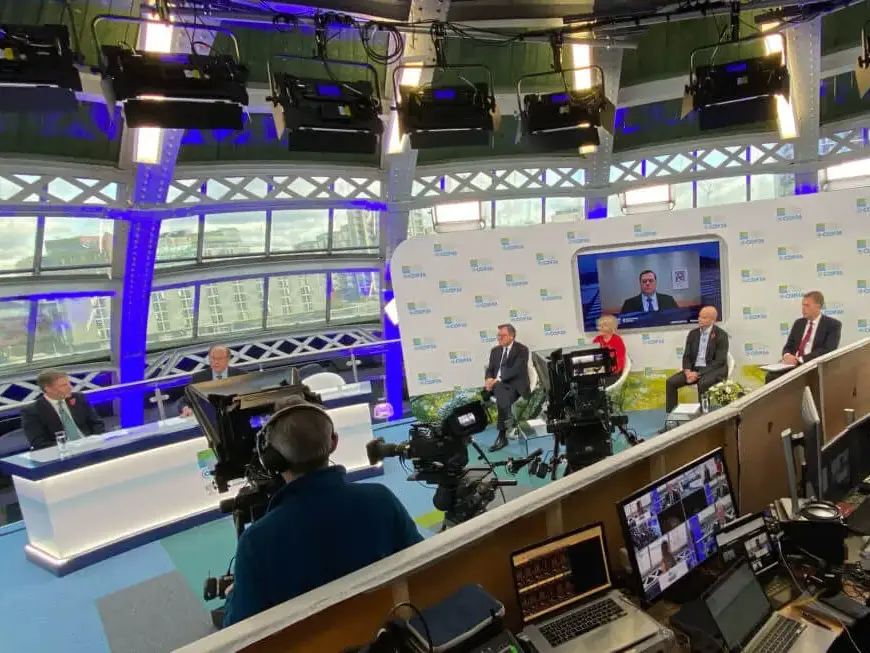 Premier Live hybrid event production - lighting rig