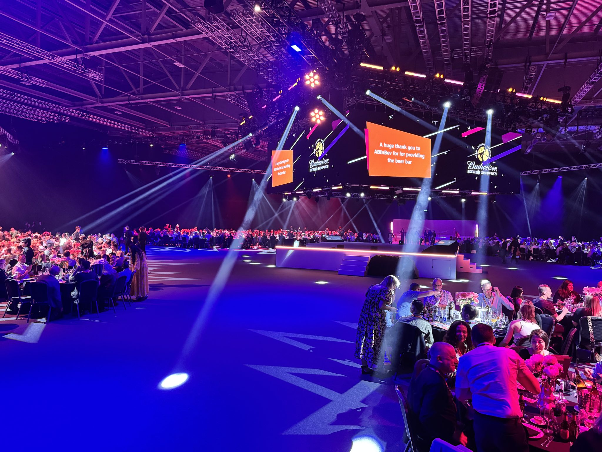 Premier Live live event AV production - audience view