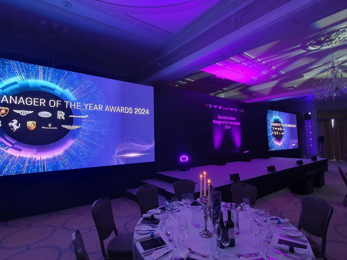 Premier Live live event AV production - lighting rig