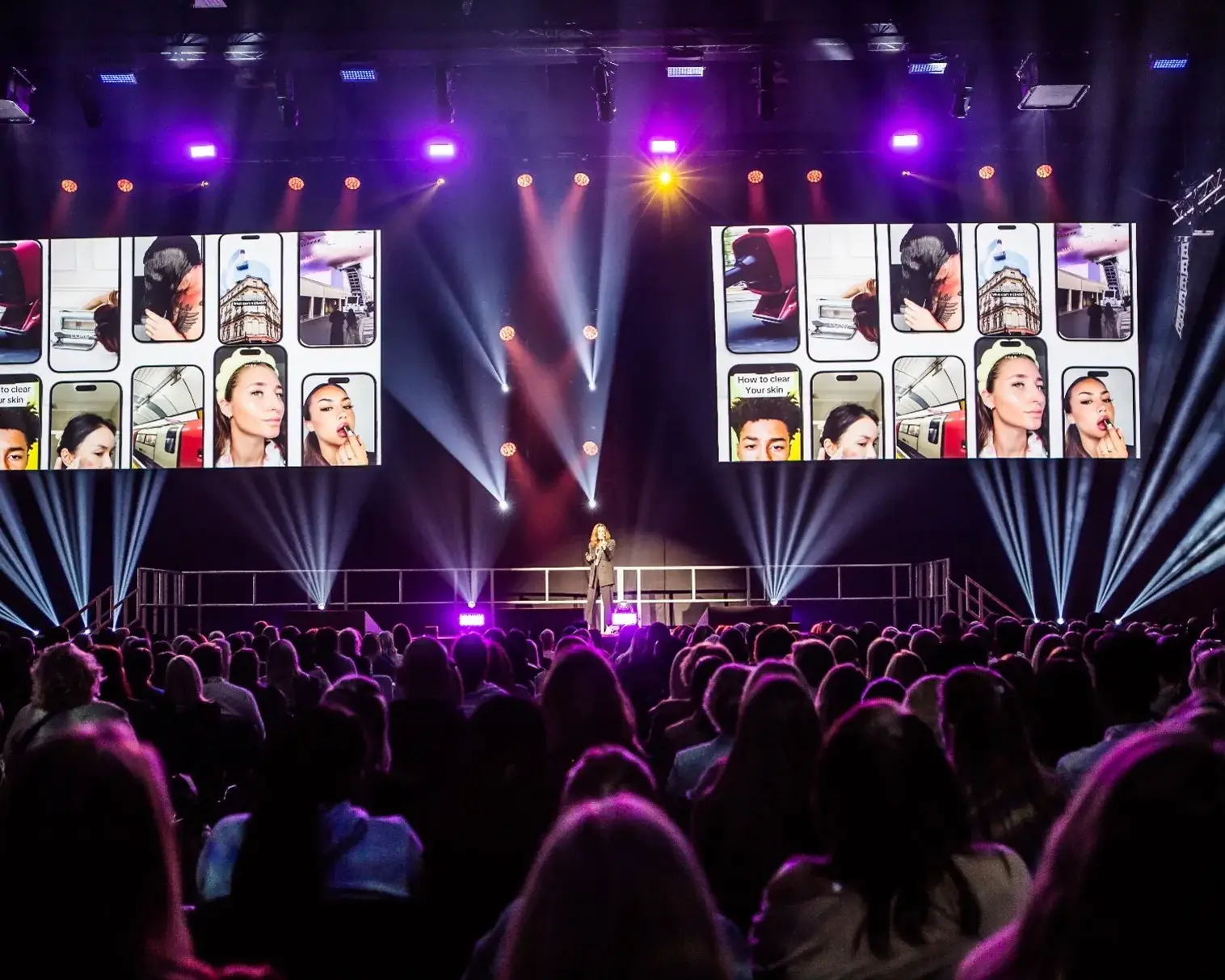 Premier Live AV production for Premier Delivers Major Retailer Conference and Exhibition - stage and set build