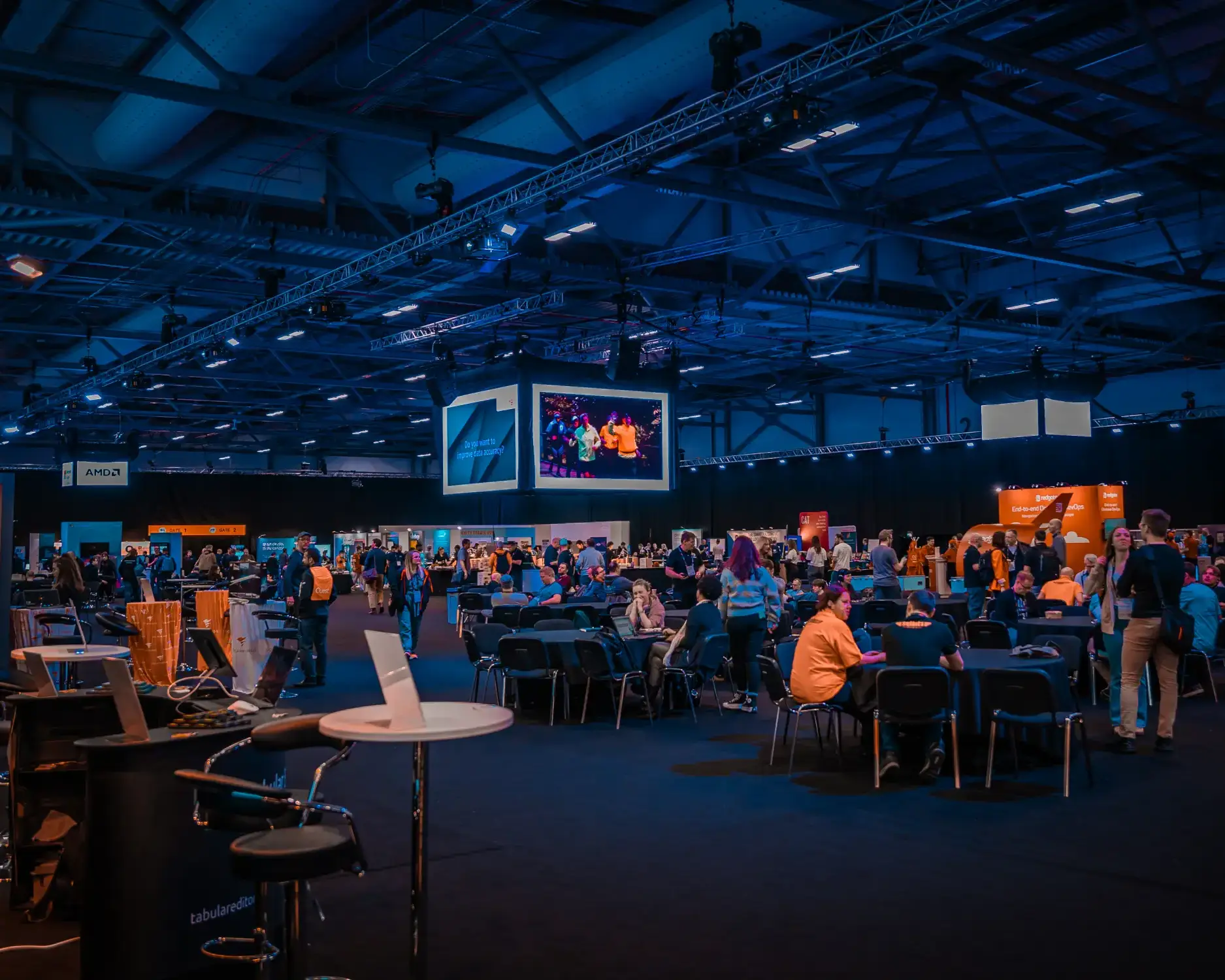 Premier Live AV production for SQLBits - audience view