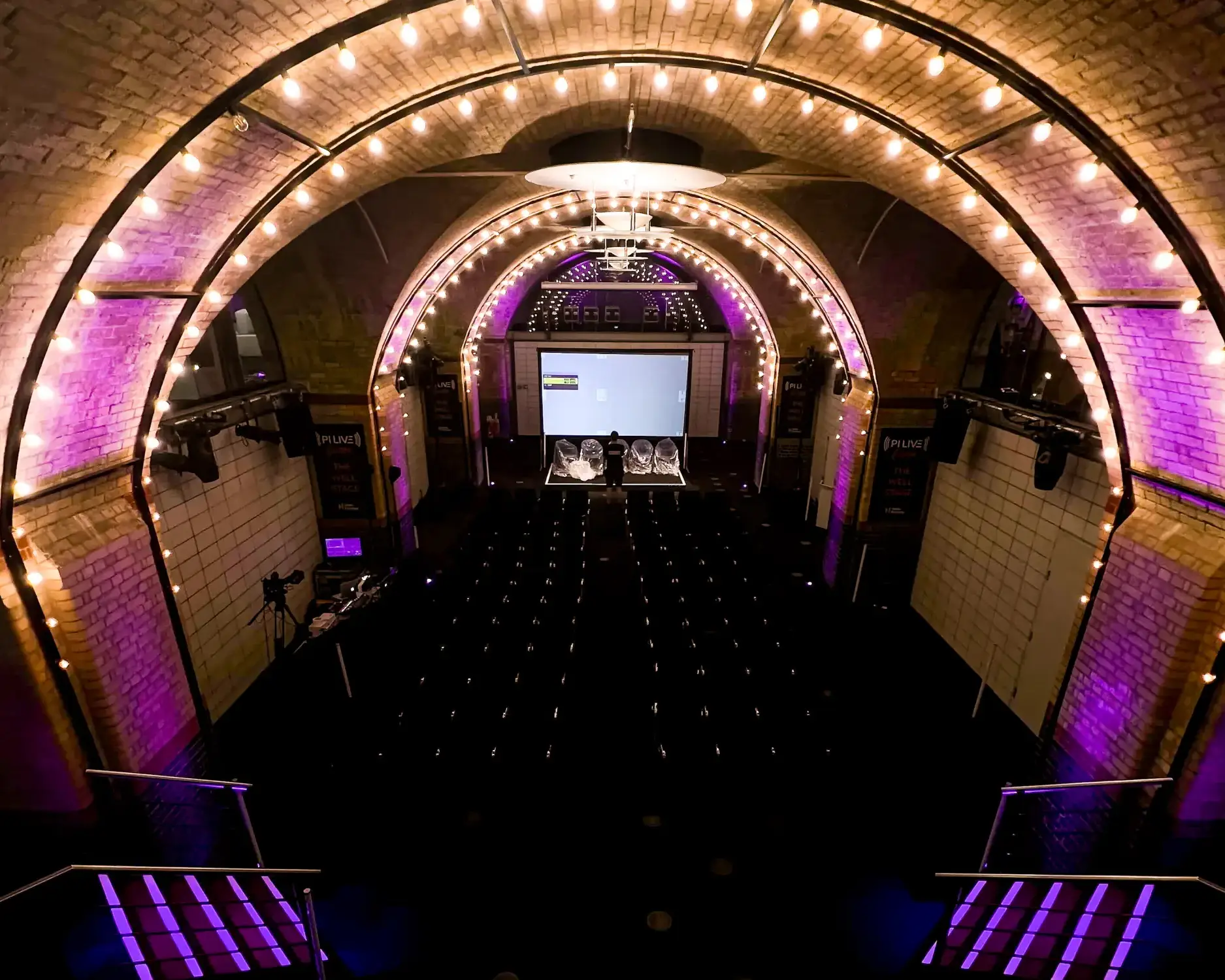 Premier Live AV production for Hello Partner at Old Billingsgate, London - lighting rig