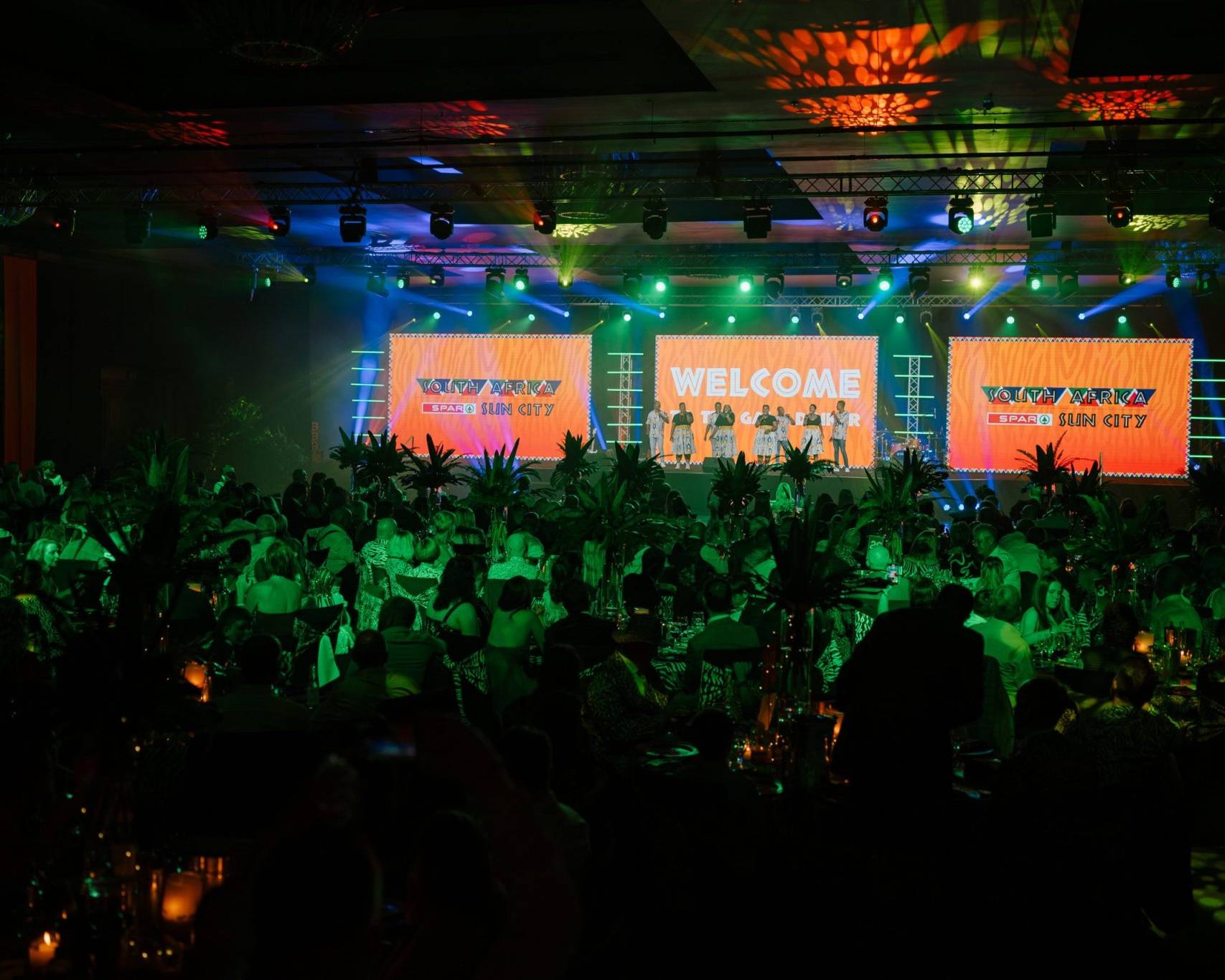 Premier Live AV production for SPAR South Africa at The Palace Resort - AV control position