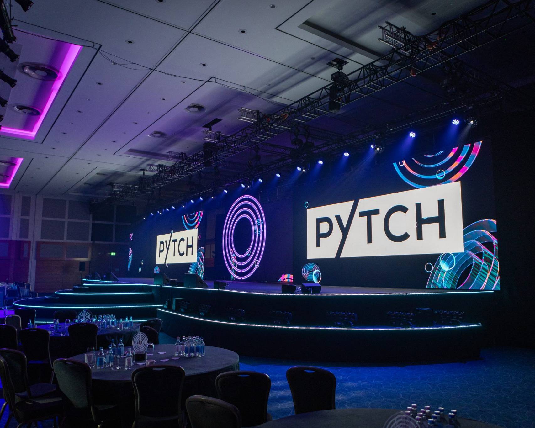 Premier Live AV production for WPC at WPC Awards - lighting rig