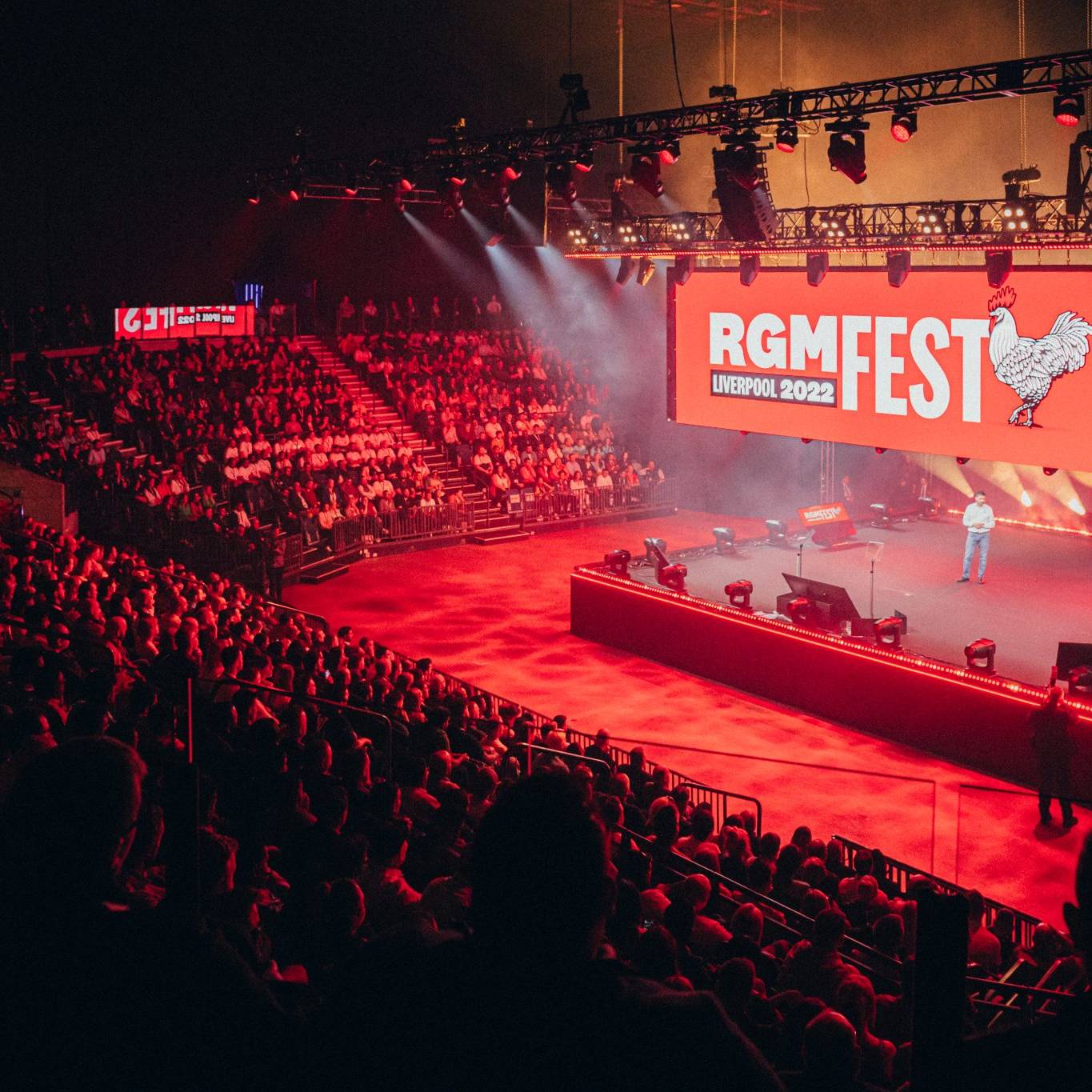 Premier Live AV production for KFC (RGM Fest) at Exhibition Centre Liverpool - AV control position