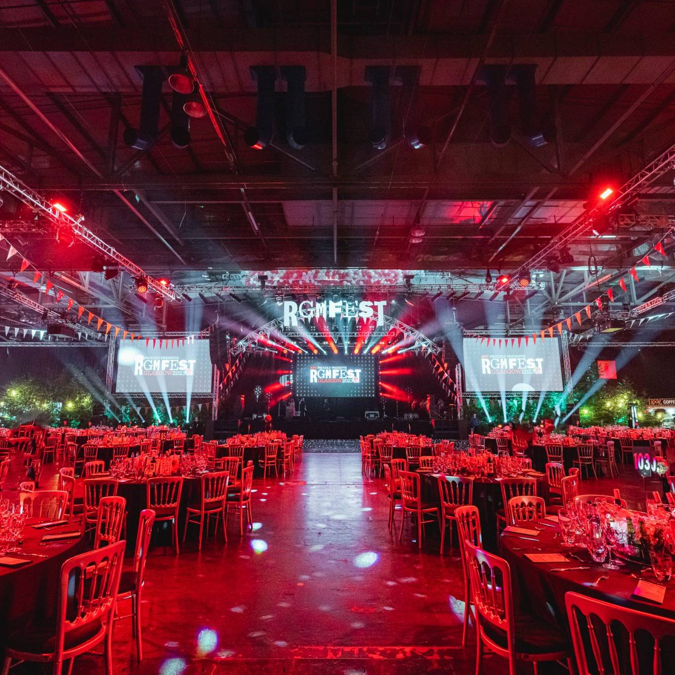 Premier Live AV production for KFC (RGM Fest) at Exhibition Centre Liverpool - audience view