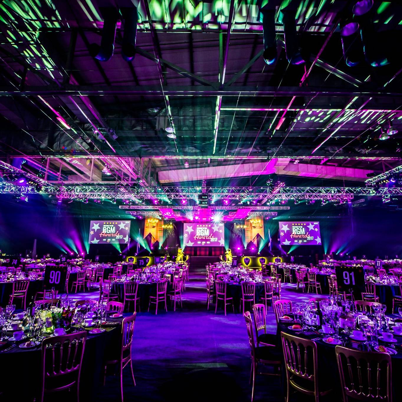 Premier Live AV production for KFC (RGM Fest) at Exhibition Centre Liverpool - event in progress