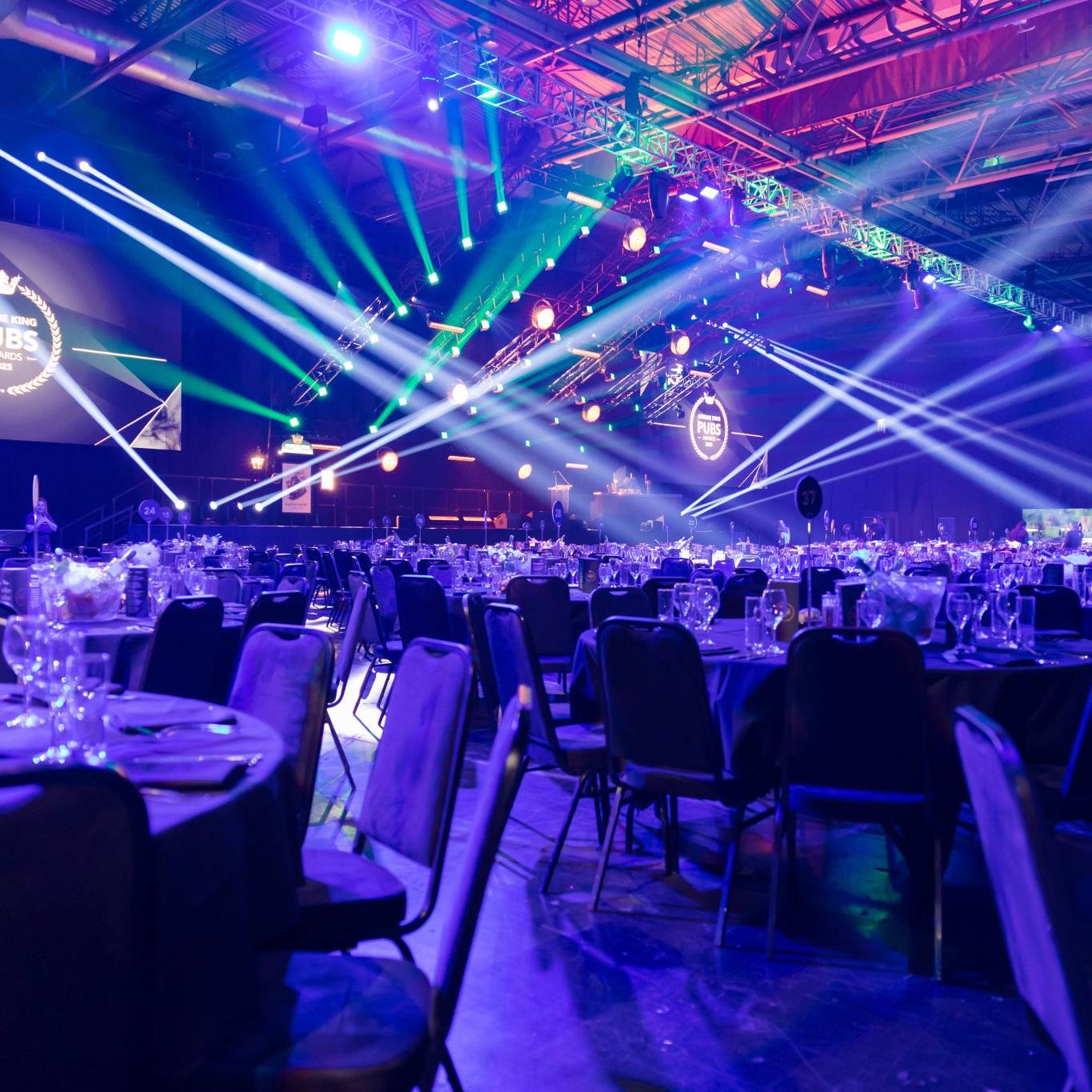Premier Live AV production - stage and set build