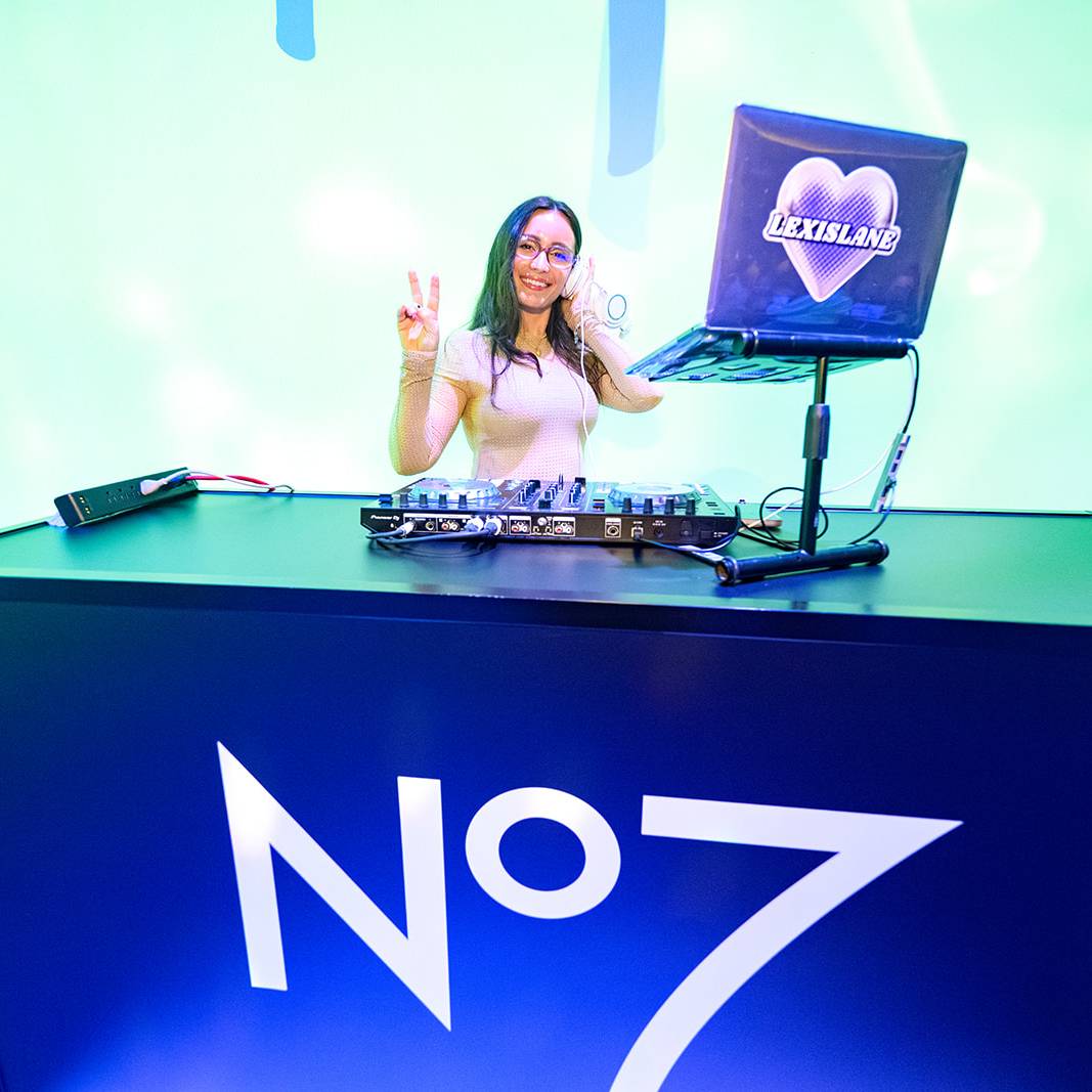 Premier Live AV production for No7 (Boots) at Studio 525, New York City - venue setup